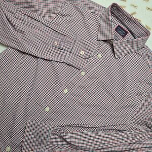UNTUCKit Medium Mens Button Down Shirt Red Blue Checkered Casual Style